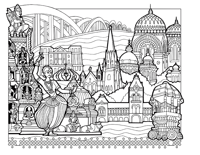 Wanderlust : A Coloring Journal