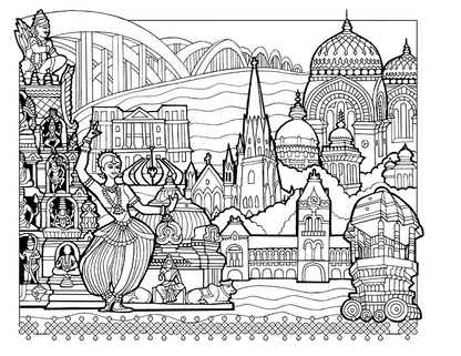 Wanderlust : A Coloring Journal