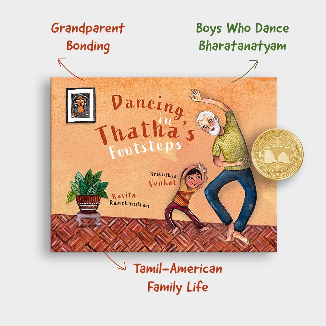 Themes: Grandparent Bonding, Boys Who Dance Bharatanatyam, Tamil-American Family Life