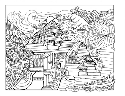 Wanderlust : A Coloring Journal