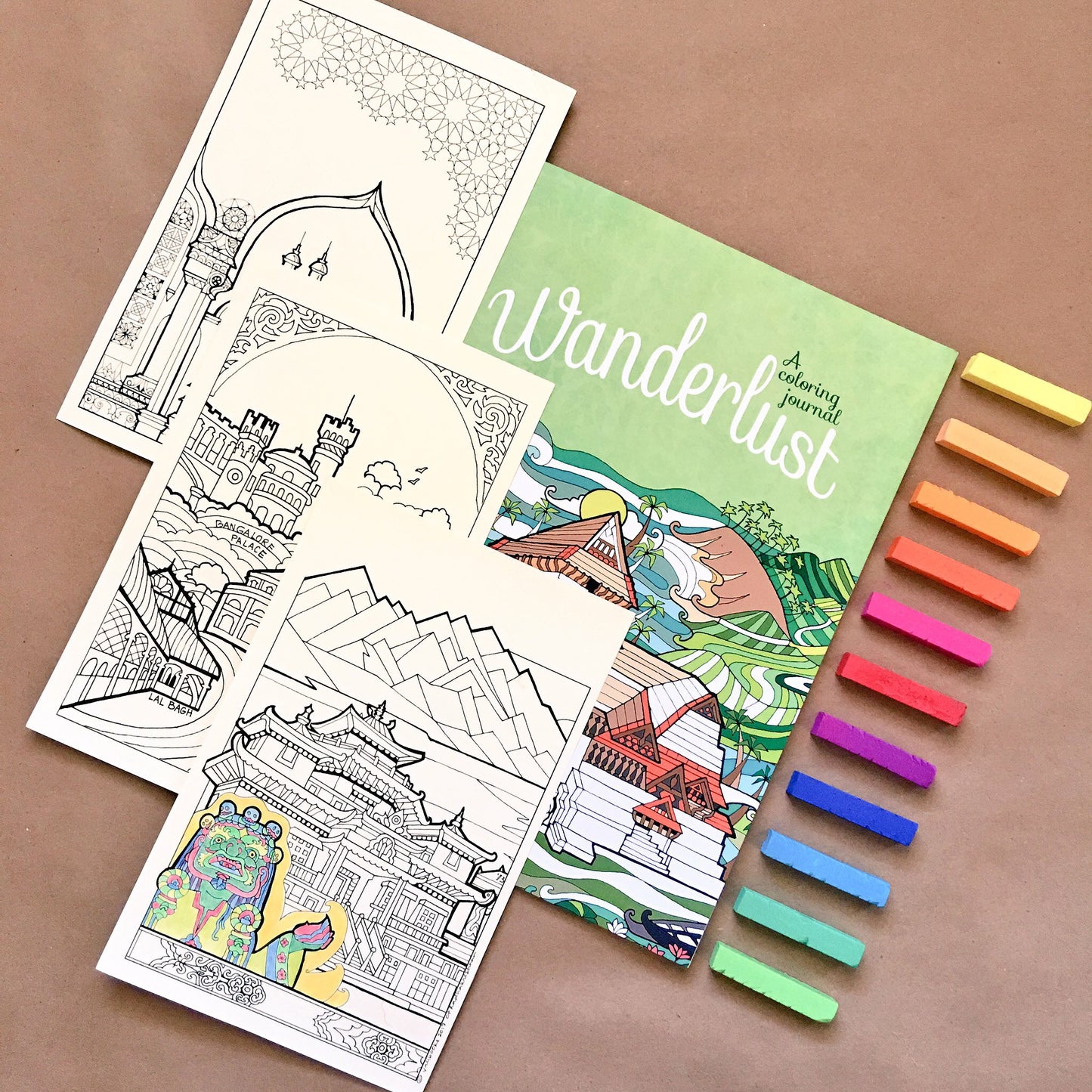 Wanderlust : A Coloring Journal